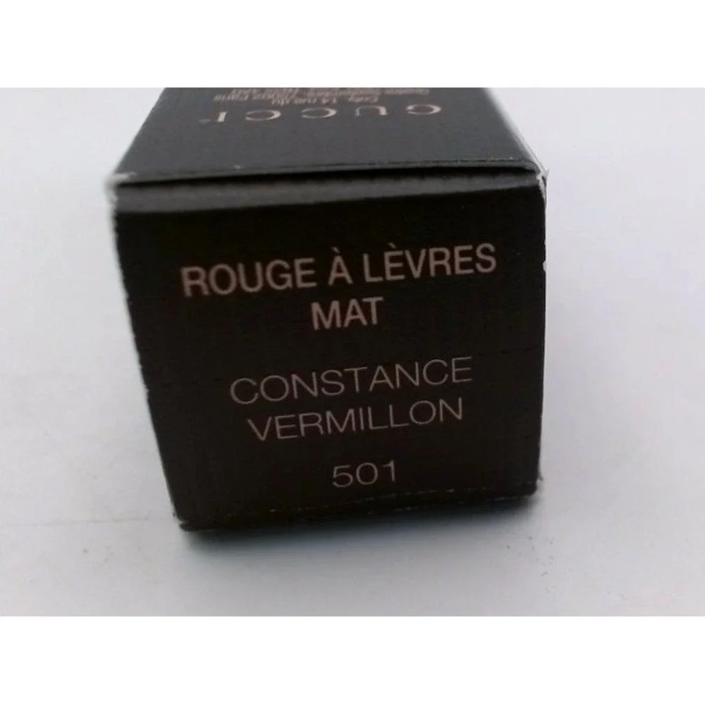 Gucci-Rouge Lèvres Mat Matte Lipstick, 501 Constance Vermillon ,BRAND NEW IN BOX